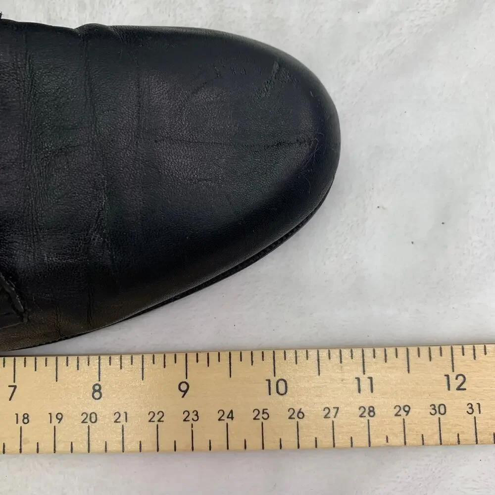 Easy Spirit Mens 9.5 Chukka Style Lace Up Oxford Dress Shoes Black Leather